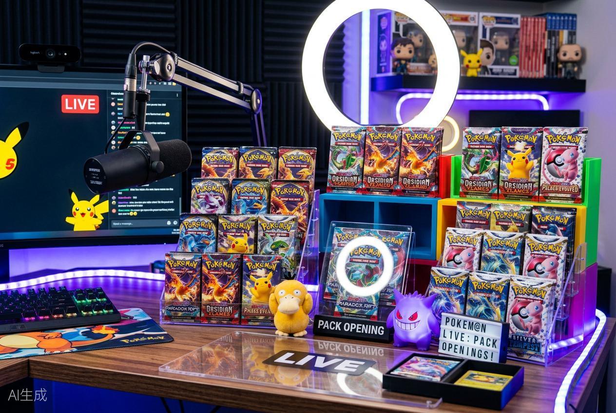 Paquetes en vivo de Pokémon para streamers